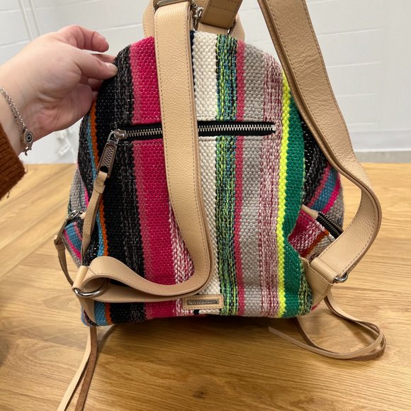Rebecca Minkoff Julian Backpack - Multicolored Stripes - Picture 2 of 6